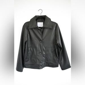 NVLT Trucker Jacket Vegan Leather NWT